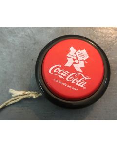 Vintage Coca Cola Advertising Yoyo London Olympics Souvenir Black & Red