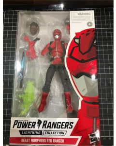 BEAST MORPHERS RED RANGER Mighty Morphin Power Rangers Lightning Collection 6"