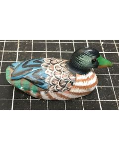 Vintage Hand Carved Painted Mallard Duck