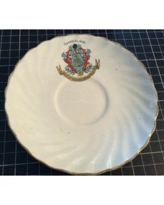 Vintage Fenton Sunderland Saucer Plate England Gold Trim