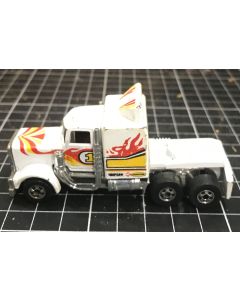 Vintage Collectables Simpson Pressed Steel Diecast White Trailer Truck