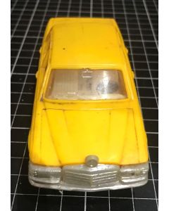 Vintage Collectables Hongkong Made Yellow Mercedes Benz Diecast Toy Car