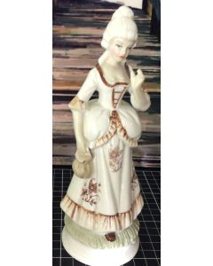 Vintage Porcelain Victorian Woman Figurine