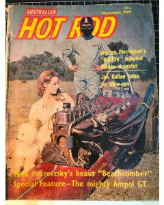 Australian Hot Rod Magazine November 1969 Edition - Vintage