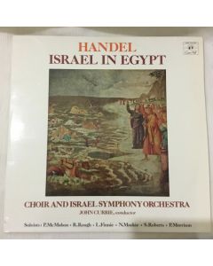 Handel Israel In Egypt Choir And Israel Symphony Orchestra Vinyl LP