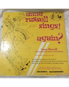 Anna Russell Sings! Again? Anna Rusell International Concert Comedienne Vinyl LP