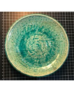 Vintage Blue Green Japanese Ceramic Candy Dish Serving Piece
