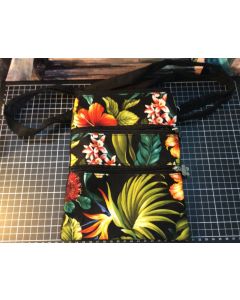 Cotton Side Bag - Tropical Print - KC Hawaii