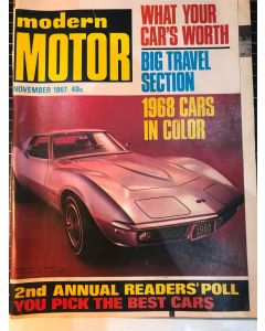 Modern Motor, November 1967 What Your Car Worth - Vintage