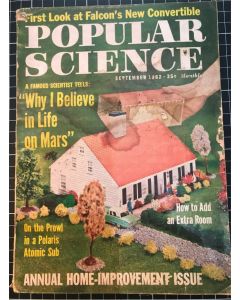 Vintage Popular Science Magazine "Why I Believe in life on Mars" September 1962