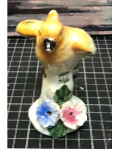 Vintage Ceramic Painted Bird Figurine Home Decor Display