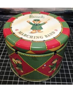 Vintage Harrods Knightsbridge Marching Band Empty Collectable Tin Can