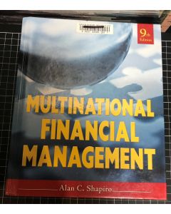 Multinational Financial Management By Alan Shapiro 9th Edition Hardcover